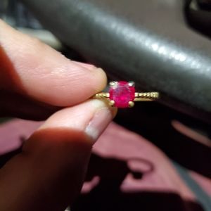 14k gold ruby ring size 7